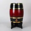 Barril de roble barril vacío al por mayor vinificación especificación fija vertical barril Baijiu barril de vino supermercado stock a granel vino cerveza Lei De Zhu