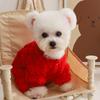 Ropa gruesa y retorcida para perros de cuatro patas, otoño e invierno, para mascotas, oso de peluche, chihuahua, perro pequeño, cálido en invierno ##