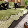 Almofada de sofá estilo vintage, antiderrapante, com toque luxuoso, novo design 2026, tecido de chenille, adequada para todas as estações, capa de sofá
