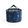 Lavabo de agua plegable portátil, herramienta de lavandería de viaje, bolsa de lavandería desechable para uso en exteriores, cubo para remojar y lavar los pies para viajes