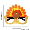 Suministros de Decoración para Acción de Gracias Gafas para Adultos y Niños Ambiente de Fiesta Festiva Accesorios para Fotos Pavo Monturas de Gafas Divertidas