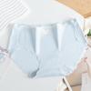 Ropa Interior Sin Costuras de Seda de Hielo para Mujer Verano Ultradelgada de Secado Rápido Transpirable Cintura Media Antibacterial Levanta Glúteos Calzones para Estudiante Chica para Mujer
