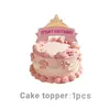 Em estoque novo rosa princesa feliz aniversário louça de papel pratos de papel copos de papel guardanapos de papel festa de aniversário evento reunião decoração