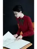 Suéter de punto nuevo para mujer estilo coreano otoño 2026, moderno y elegante, corte holgado, adelgazante, hombro normal, top corto