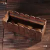 Maceta colgante, Macetero de madera rectangular para valla, Jardinera de madera anticorrosión para verduras, Canaleta para flores, Soporte para flores en barandilla de balcón, Exterior