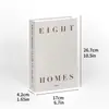 Bestseller transfronterizo: decoración de hogar minimalista adorno de libro falso, color sólido neutro rústico modelo de exhibición de libro imitación revista