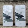 Funda espacial resistente amarilla para iPhone Apple 13pro funda espacial anticaídas TPU transparente con orificios finos funda protectora anticaídas