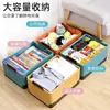 Caja de almacenamiento plegable para libros para estudiantes, organizador de libros, caja mágica de almacenamiento, caja de almacenamiento de plástico para el hogar