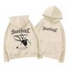 Sudadera con capucha retro americana hiphop con forro polar para hombre, moda de otoño e invierno, marca nueva, vibra de alta calle, chaqueta para pareja