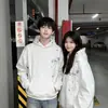 Moda Nacional Americana Preguiçoso Floco de Neve Bordado de Letra Roupas de Casal Moletom Novo Estilo 2026 Com Capuz Primavera Outono Inverno Temporada Roupa Externa Masculina