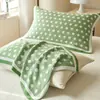 Un par de fundas de almohada tradicionales de algodón, 100% algodón puro, resistentes al aceite, extragrandes y gruesas, adecuadas para adultos, universales para todas las estaciones