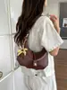 Bolsa de Axila em Forma de Meia-Lua para Mulheres 2026 Novo Estilo Retro Francês Bolsa de Ombro Único Transversal Bolsa Pequena Versátil de Alta Qualidade para o Dia a Dia