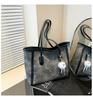Bolso de Mano de Textura Premium 2025 Nuevo Bolso de Hombro Simple a la Moda de Gran Capacidad Bolso Tote Casual para Viajar
