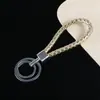 Chaveiro Criativo de Cordão de Couro PU Trançado Chaveiro de Couro para Carro Masculino Porta-Chaves de Couro Fabricante Atacadista