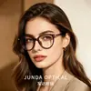 Armação de Óculos Feminina Gatinho com Placa Inserida, Luz Azul Anti-Azul, Ajustável para Lentes de Grau, Armação Emagrecedora D-6867