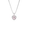 Collar de plata esterlina 925 Diseño de nicho de lujo ligero para mujer Colgante de amor inteligente Cadena de clavícula simple Regalo de cumpleaños