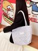 2025 Nova Bolsa de Ombro Floral Grande Capacidade Acolchoada Estilo Coreano Estudante Feminina Versátil Bolsa Tote Bolsa para Ir ao Trabalho