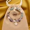 Pulsera de Ágata Corazón de Azúcar Estilo Punto Turístico de Pekín, Joyería Budista Cultural y Creativa, Pulsera Deslumbrante Clara como el Hielo