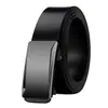 Cinturón de cuero para hombre hebilla automática sin dientes cinturón para pantalón de ropa interior casual de negocios combinable dos capas de piel de vaca cinturón para hombre
