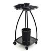 Carro caliente para teñir de barbería, estante para estilista de cabello, carro de bar, herramientas de peluquería, carrito de belleza, ventas directas de salón de belleza
