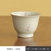 Tabela ICE esmalte pintado à mão pétala de orquídea rosa Caneca Mestre Caneca de chá de cerâmica Caneca de chá única Caneca de chá doméstica Caneca de Pu'er