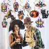 Decoração de Festa de Halloween Transfronteiriça Tags Espirais, Patches Coloridos, Decoração Vintage de Fantasma Aranha Enfeites Espirais