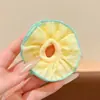 Personalización de Fábrica Scrunchies de Cuadros Dulces para Moños de Niñas, Ligas para Cola de Caballo de Niñas Pequeñas, Accesorios para el Cabello