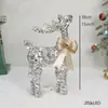 Decoraciones de Atmósfera Navideña Adornos Luminosos de Ciervo de Hierro Forjado Suministros para Decoración de Ventana de Centro Comercial Decoración de Árbol de Navidad