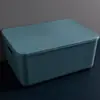 Caixas e cestos de armazenamento de plástico recipientes multicoloridos adequados para armários de cozinha caixas prateleiras de armazenamento de banheiro e banheira