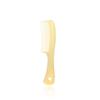 Peine de plástico transparente dorado para cortar el cabello, peine especial para estilistas, peine de dientes anchos, peine de cola puntiaguda para recogidos.