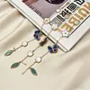 Pulsera de Oro de 18 Quilates con Múltiples Piedras Preciosas No Extraíbles Au750 Piedras Preciosas de Color Natural Joyería de Nácar Lujo Ligero Suministro Directo de Fábrica Venta al por Mayor Dropshipping