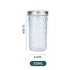 Botella de caviar con tapa dividida vidrio botella de miel mermelada venta al por mayor transparente sellado almacenamiento doméstico botella enlatada