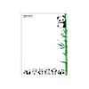 Ímã de Geladeira Magnético de Panda de Desenho Animado Quadro de Mensagens Casa Pequeno Quadro Negro Apagável Agenda Semanal de Receitas Adesivo de Anotação