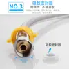 Acero Inoxidable 304 Doble Extremo 4 Puntos Manguera Tubería Trenzada de Alambre de Acero Calentador de Agua Entrada de Agua para Inodoro Tubería de Alta Presión Accesorios de Baño