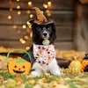 Bandana para mascotas transfronteriza Gato y perro fantasma de Halloween Bufanda triangular decorativa Bufanda decorativa para el cuello de fiesta navideña