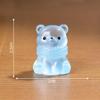Micro Paisagem Urso Luminoso Fofo Boneca Lenço Decorações DIY Sacola Surpresa Acessórios Pendurados Resina de Mesa Pequenos Enfeites