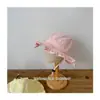 Novo Chapéu de Pescador Fino com Proteção Solar de Primavera e Verão para Meninas, Chapéu Bucket Fofo e Doce para Proteção Solar de Verão