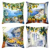 Funda de Almohada Pintura al Óleo Curativa Popular de Tume, Cojín de Girasol de Jardín, Cojín para Decoración del Hogar, Personalizable con Tu Propio Diseño
