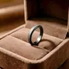 Anillo giratorio de acero inoxidable esmerilado de 4/6/8 mm, un artículo popular en Amazon para ventas transfronterizas, venta al por mayor de anillos giratorios de acero de titanio para aliviar el estrés