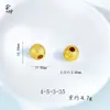 Accesorios DIY Chapados en Oro que No se Desvanecen, Cuentas de Bola Bordadas con la Palabra 'Fortuna', Patrón de Moneda de Cobre, Cuentas Cilíndricas con Texto de Oración, Cuentas Espaciadoras, Collares de Mano para DIY, Joyería al por Mayor