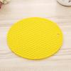 Tapete Fino Amazon Quente de Silicone Isolante de Calor Tapete Colmeia Descanso de Mesa Redondo de Silicone Tapete Antiderrapante de Silicone Venda Direta da Fábrica