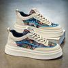 Zapatos de Otoño para Hombre Nuevos Zapatos de Lona Transpirables Zapatos Casuales Deportivos de Suela Gruesa para Hombre de Moda Combinan con Todo Zapatos Blancos Zapatos de Skate Zapatos de Moda