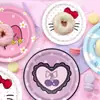 Nuevos Platos de Papel Desechables con Borde Limpio de Sanrio Cinnamon Dog para Fiestas de Cumpleaños Infantiles, Servilletas de Papel, Vasos de Papel, Decoraciones para el Lugar