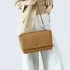Bolsa Tote de Gran Capacidad, Bolso de Alta Gama para Viajes Diarios, Bolso Cruzado, Diseño con Cierre de Solapa para Mujer, Bolso de Cuero Genuino para Mujer, Bolso de Hombro