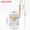 04 colador de acero inoxidable para fideos, olla caliente picante, uso comercial, colador para fideos calientes secos