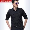 Camisa Desmontable de Secado Rápido para Exterior para Hombre Camisa de Manga Larga para Otoño Talla Grande Ropa de Trabajo Top