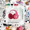 50 piezas nuevas pegatinas de personajes de graffiti que siguen el ritmo de la música transfronteriza, pegatinas creativas de bricolaje para tazas de agua, equipaje, computadoras
