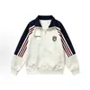 Moletom cardigã raglan listrado bicolor para homens e mulheres, jaqueta com emblema retrô americano, jaqueta baseball de zíper para casais, modelagem solta