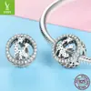 Pulseira de Prata 925 com Contas Transfronteiriças Moda Coreana Girafa DIY Cravejada com Zircônia Acessórios de Joias SCC997