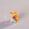 Capibara de Dibujos Animados y Su Pequeño Amigo Capibara Accesorios de Resina Idy Pegamento de Crema Adornos Pequeños de Escritorio